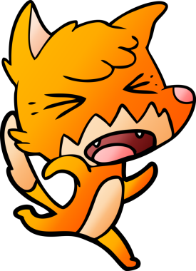 Orijinal kızgın tilki çizgi filmi koşuyor