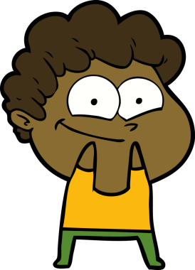 Orijinal mutlu adam çizgi filmi.