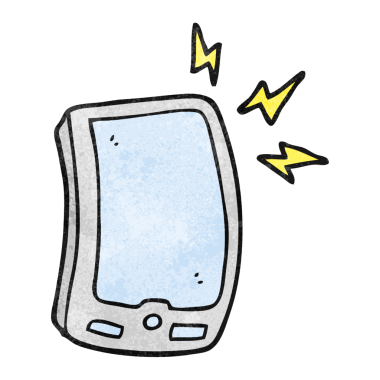 Özgün freehand desenli cep telefonu