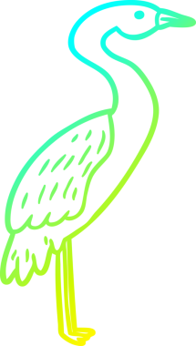 Orijinal soğuk eğimli çizgi çizimi bir Çizgi film leyleği