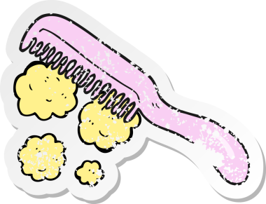 Çizgi film tarağının orijinal gerilimli yapıştırması