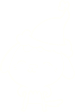 Orijinal Noel Köpek Tebeşiri Çizimi