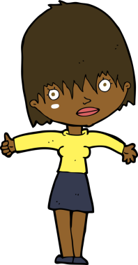 Orijinal çizgi film meraklısı kadın