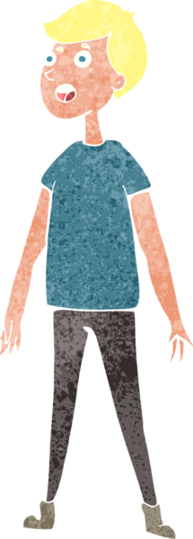 Orijinal karikatür stresli adam