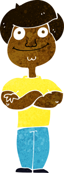 Orijinal mutlu adam çizgi filmi.