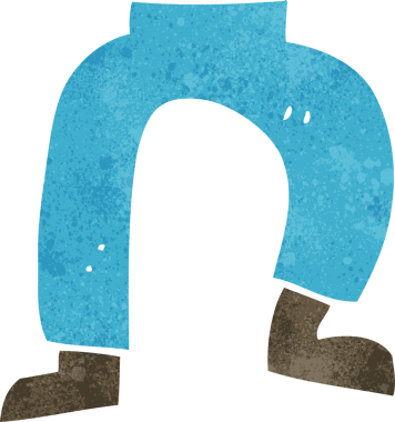 Bir insan tarafından çizilmiş orijinal bacaklar.