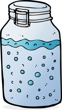 Bir insan tarafından çizilmiş orijinal karikatür kavanozu