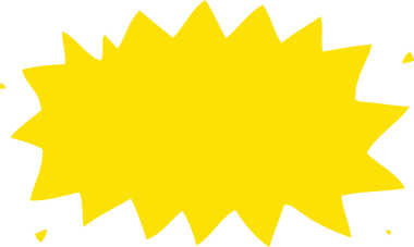 Asıl düz renk çizgi film patlama sembolü