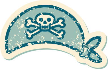 Korsan başörtüsünün orijinal sembolik dövmeli resmi