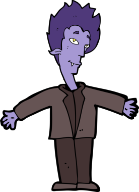 Orijinal mutlu vampir çizgi filmi.