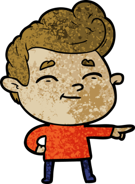 Orijinal mutlu çizgi film karakteri