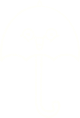 Orijinal Şemsiye Tebeşir Çizimi