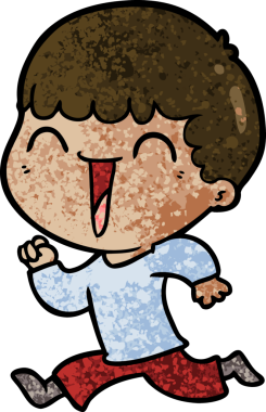 Orijinal mutlu adam çizgi filmi.