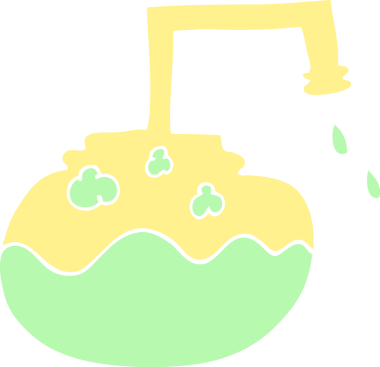 Orijinal karikatür köpüren kimyasallar