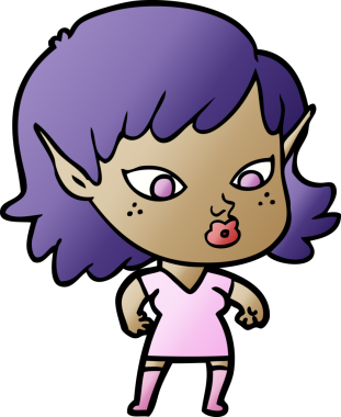 Orijinal güzel elf kızı.