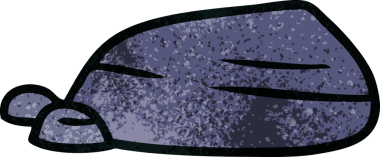 Orijinal el çizimi karikatür karalama taş ve çakıl taşları