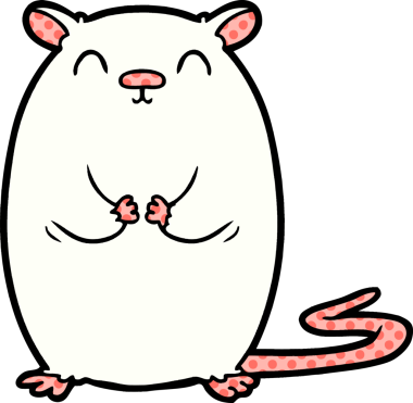 Bir insan tarafından çizilmiş orijinal çizgi roman faresi