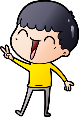 Orijinal mutlu adam çizgi filmi.