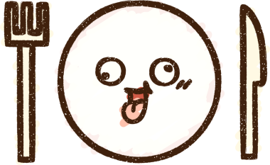 Orijinal Yemek Tabağı Tebeşir Çizimi