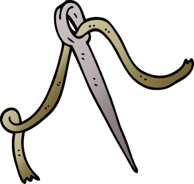 Orijinal karalama iğnesi ve iplik