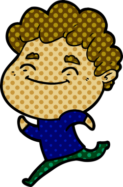 Orijinal karikatür dostu adam