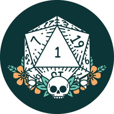 Doğal bir zarın çiçek elementli orijinal simgesi.