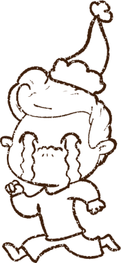 Orijinal Noel Adamı Kömür Çizimi