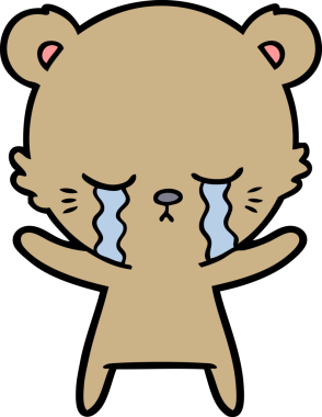 Orijinal ağlayan ayı çizgi film çizeri