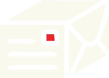 Bir kağıt parselinin orijinal düz renk retro karikatürü