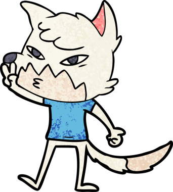 Orijinal akıllı çizgi film tilkisi