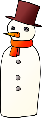 Orijinal karikatür kardan adam