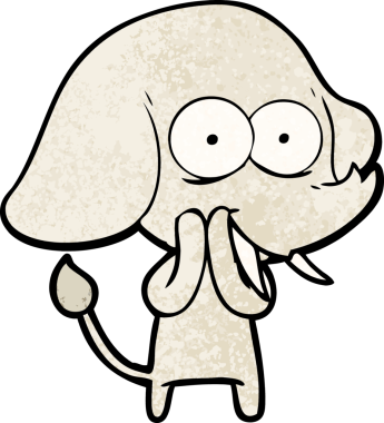 Orijinal mutlu çizgi film fili