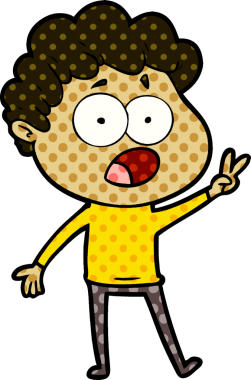 Orijinal karikatür adamı şaşırdı.