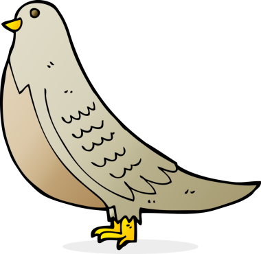 orijinal karikatür sıradan kuş