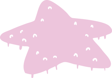 Orijinal el çizimi bir yıldız balığının karalaması