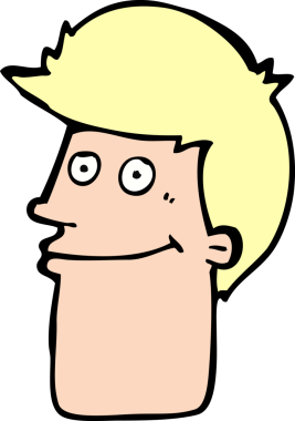 Orijinal gülümseyen adam.