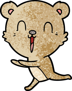 Orijinal mutlu çizgi film ayısı