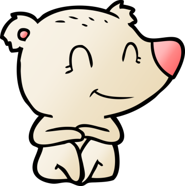 Orijinal gülümseyen kutup ayısı çizgi filmi