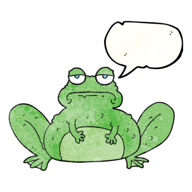 Orijinal freehand konuşma balonu. Çizgi film karakteri.