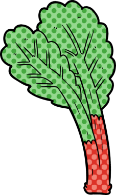 Bir insan tarafından çizilmiş orijinal robarb çizgi filmi.