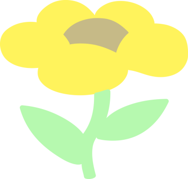 Orijinal karikatür çiçeği büyüyor