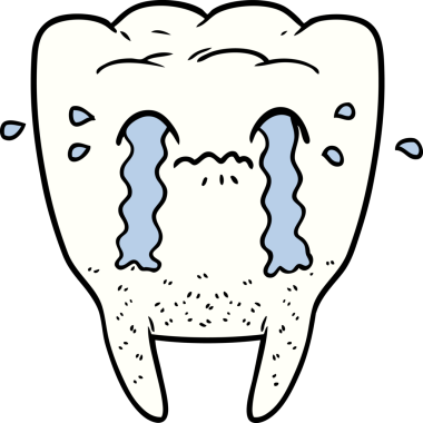 Orijinal çizgi film dişleri ağlıyor