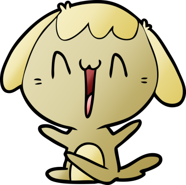 Orijinal şirin çizgi film köpeği.