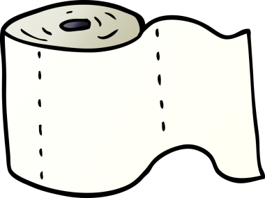 Orijinal karikatür karalama tuvalet kağıdı