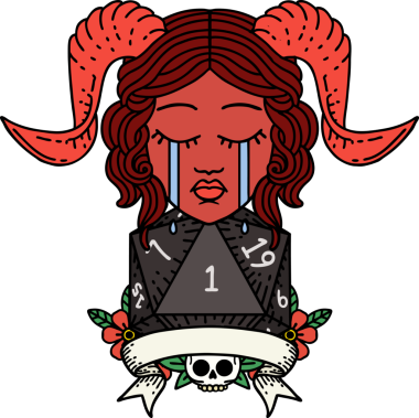 Orijinal Retro Dövme Tarzı Ağlama Doğal bir d20 ile döşeme yüzü