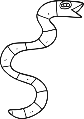 Orijinal tıslayan çizgi film yılanı