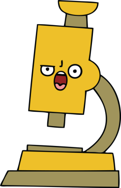 Orijinal bir mikroskop karikatürü