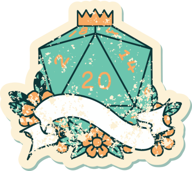 Orijinal Retro Dövme Biçimi Doğal 20 D20 zar atma