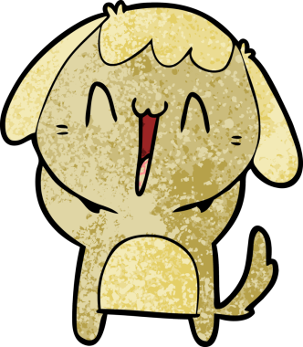 Orijinal şirin çizgi film köpeği.