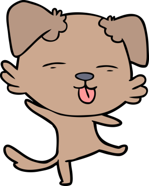 Orijinal çizgi film köpeği.